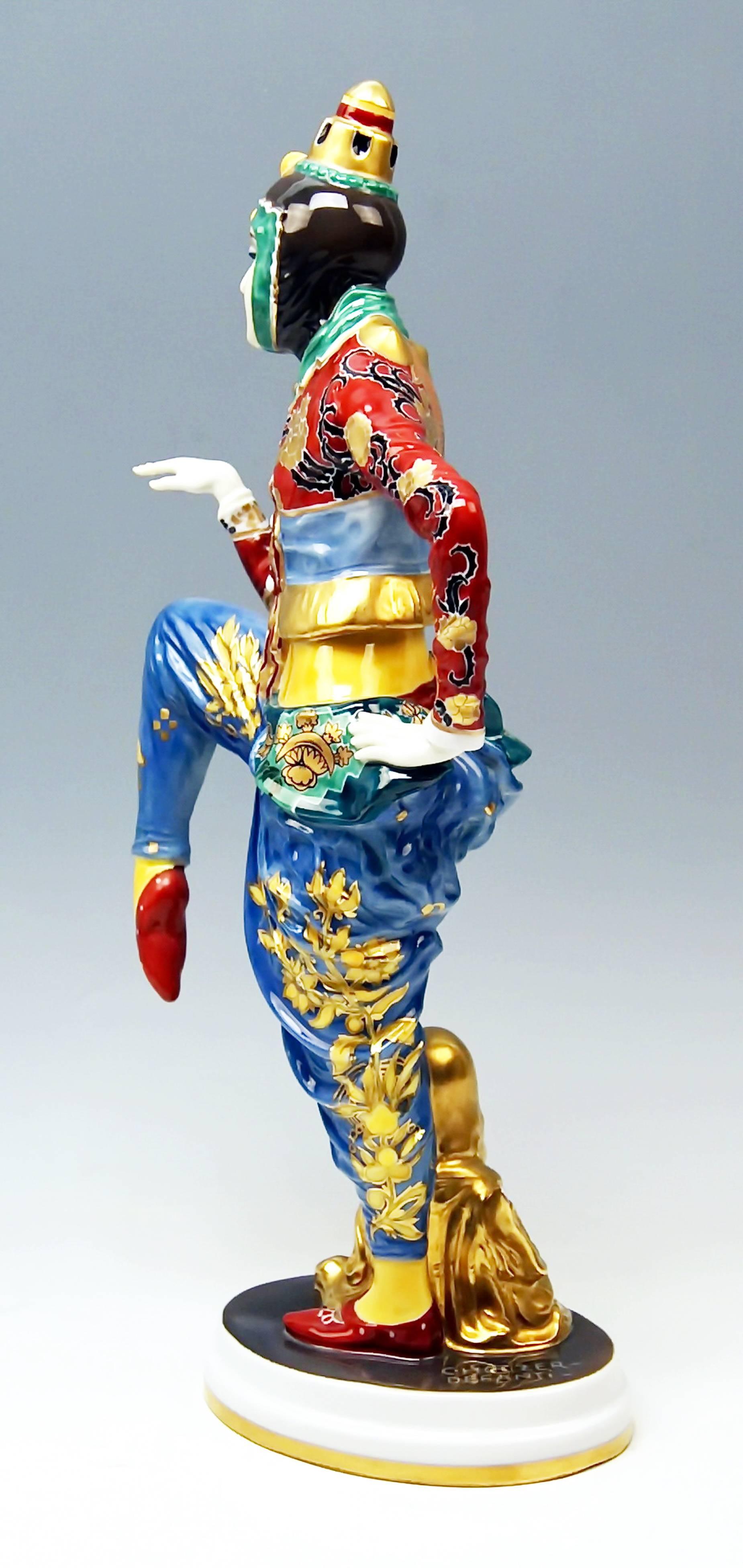 Rosenthal Korean Lady Dancer Constantin Holzer-Defanti Germany made 1929 In Excellent Condition In Vienna, AT