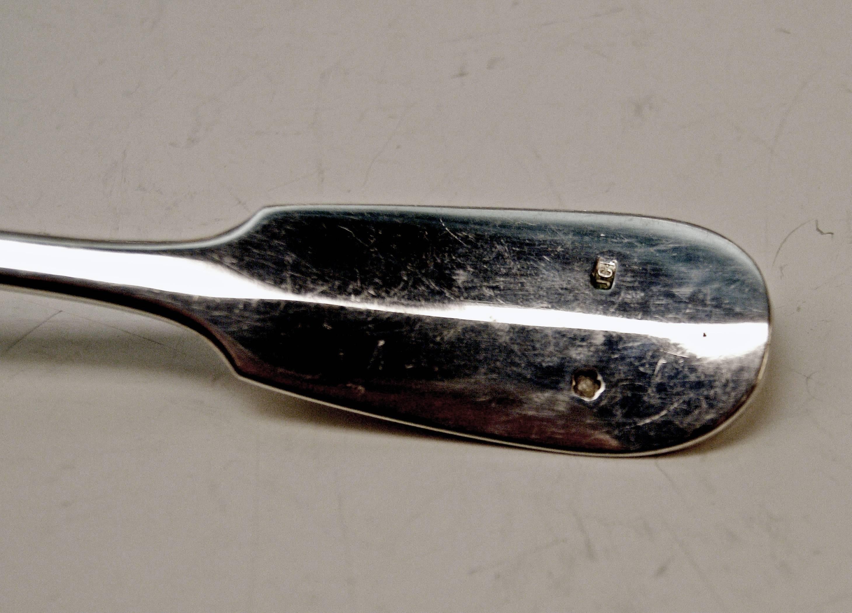 Silver Art Nouveau 51-Piece Flatware Cutlery 6 Pers. Klinkosch, Vienna c.1900 2