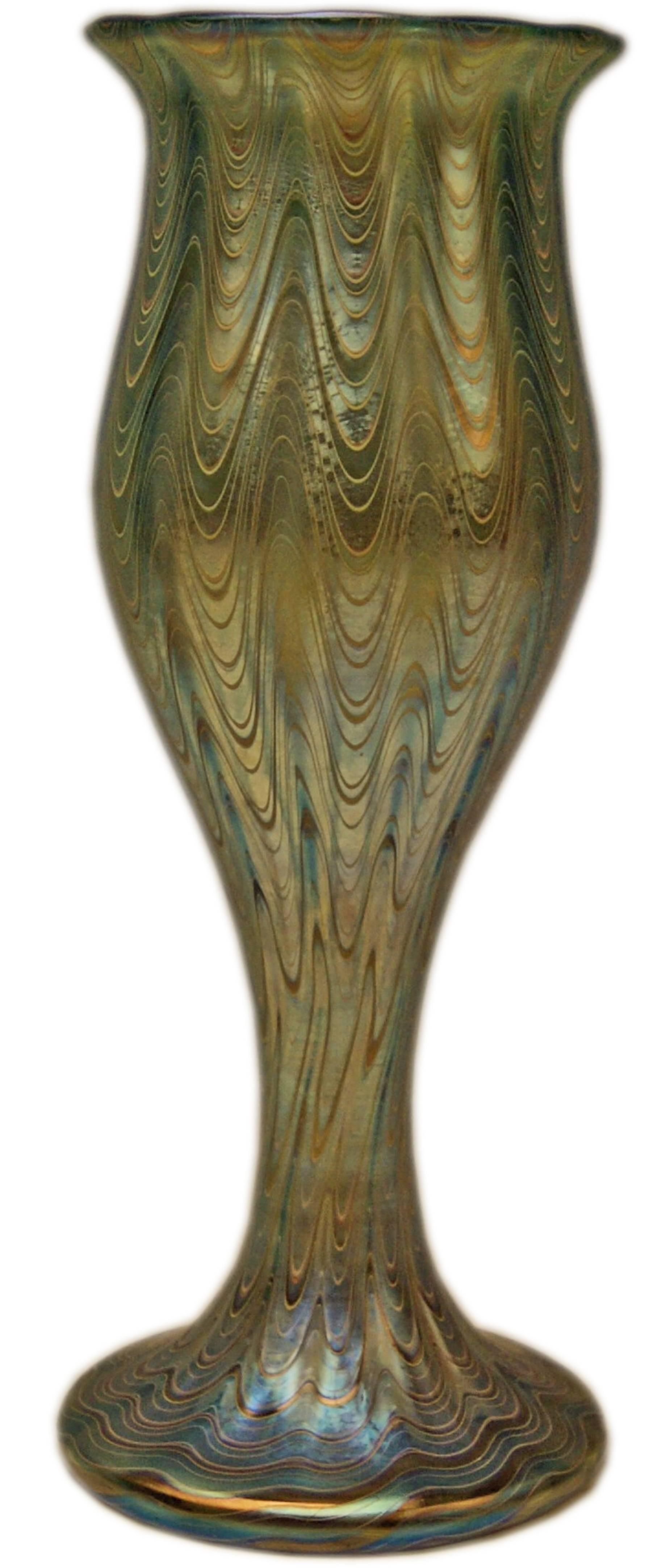 Austrian Vase Loetz Widow Klostermuehle Bohemia Art Nouveau Like Tulip Crete PG 6893 1900