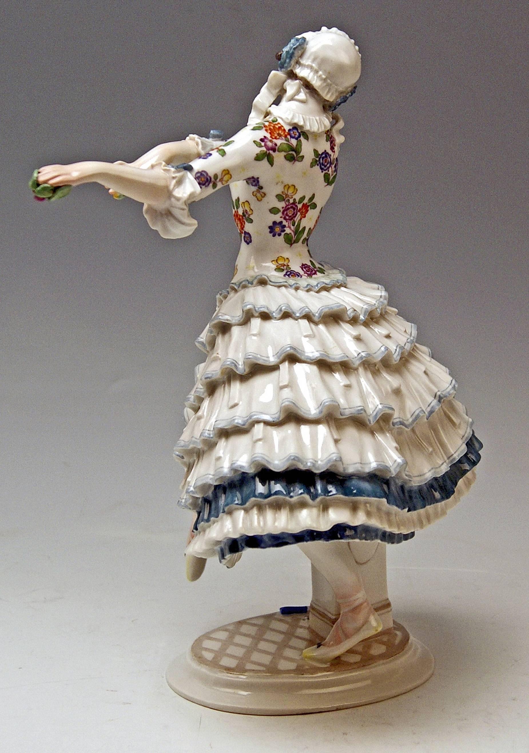 Meissener Chiarina Modell D 286 Russisches Ballett von Paul Scheurich:: um 1920-1924 (Art déco)
