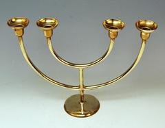 Hagenauer Vienna Candleholder Art Deco Branched Candlestick Brass made 1930