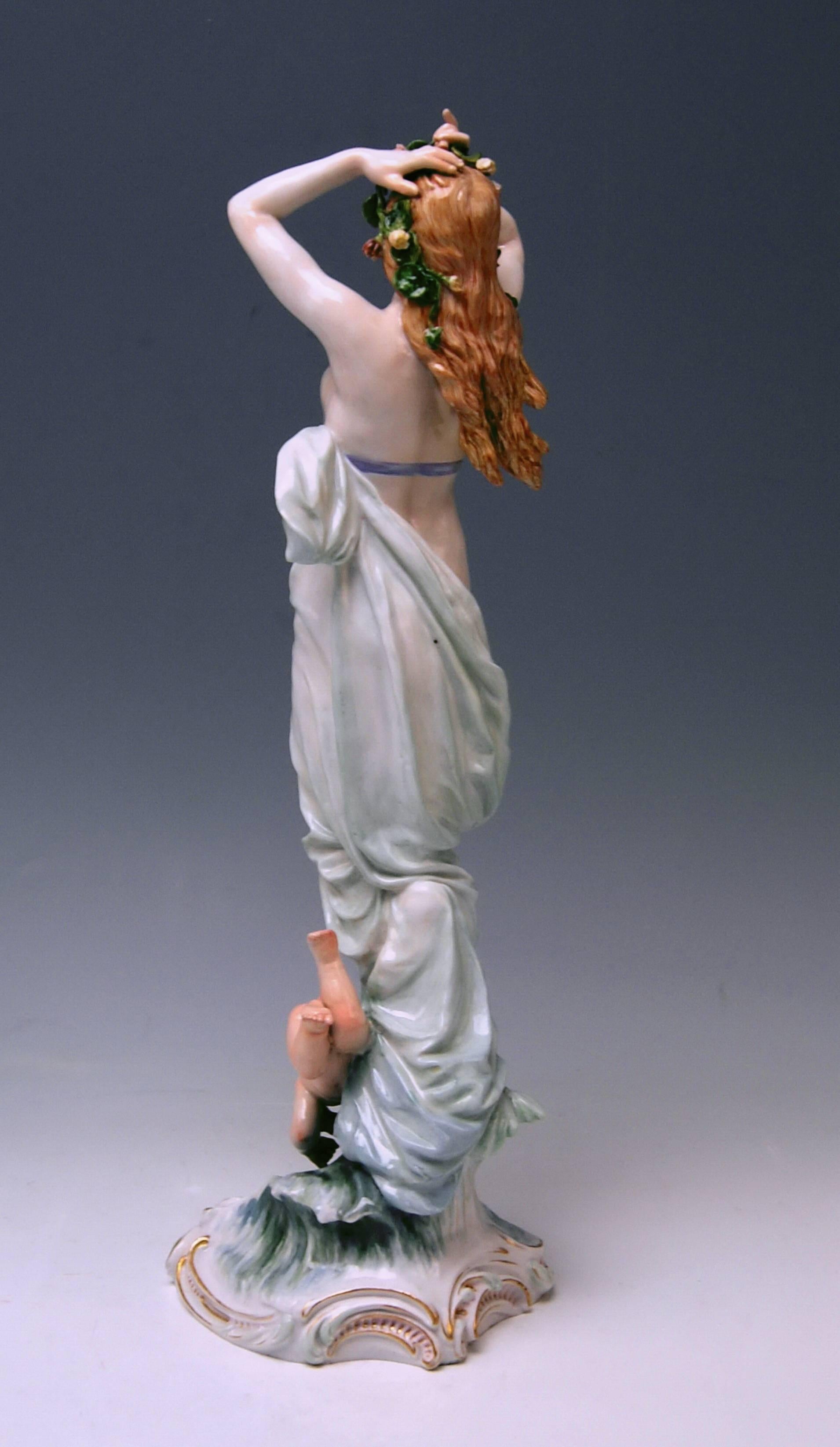 German Meissen Birth of Venus Offermann Friedrich Figurine Model R 124  made 1900-1905