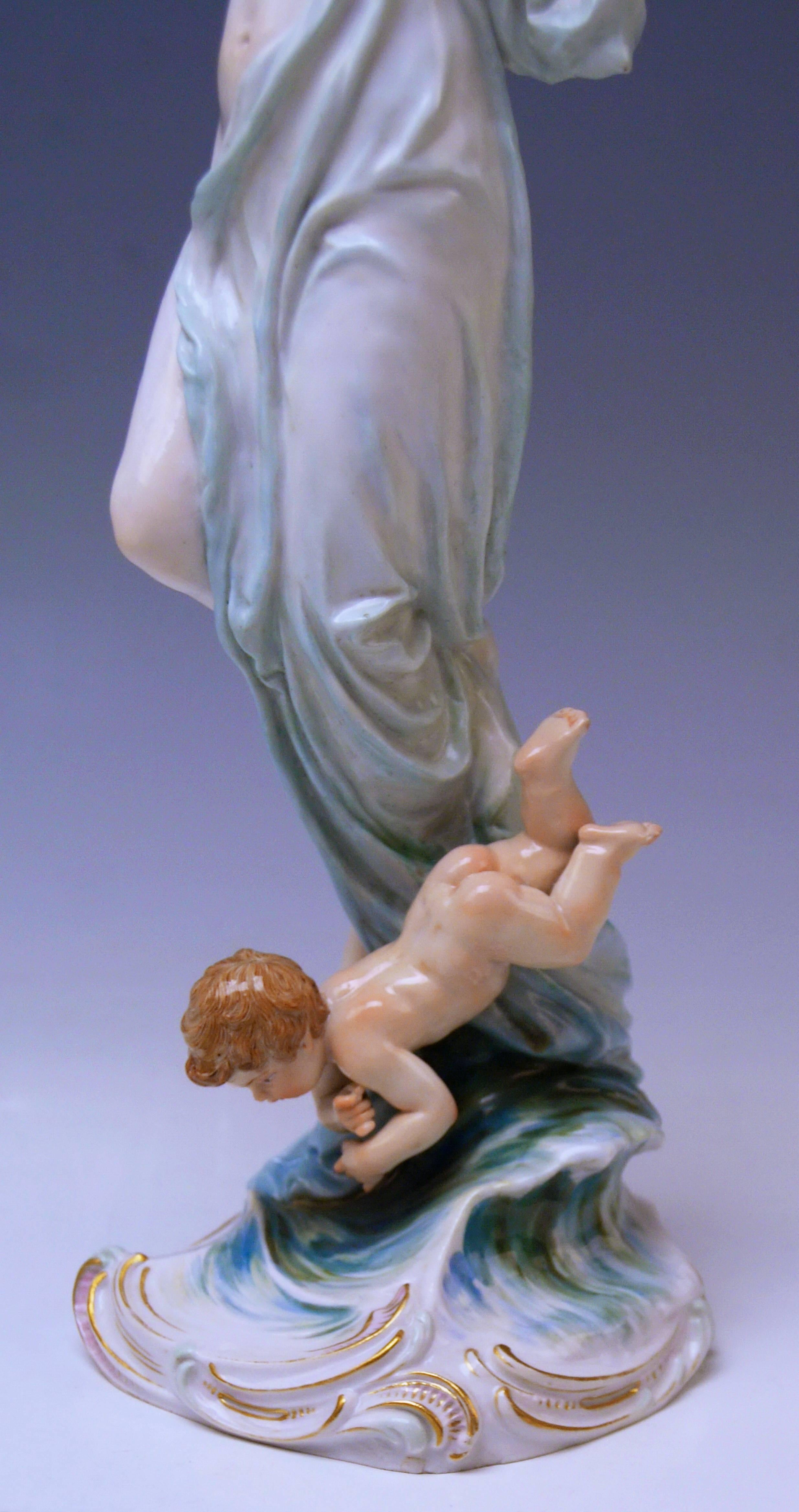 Porcelain Meissen Birth of Venus Offermann Friedrich Figurine Model R 124  made 1900-1905