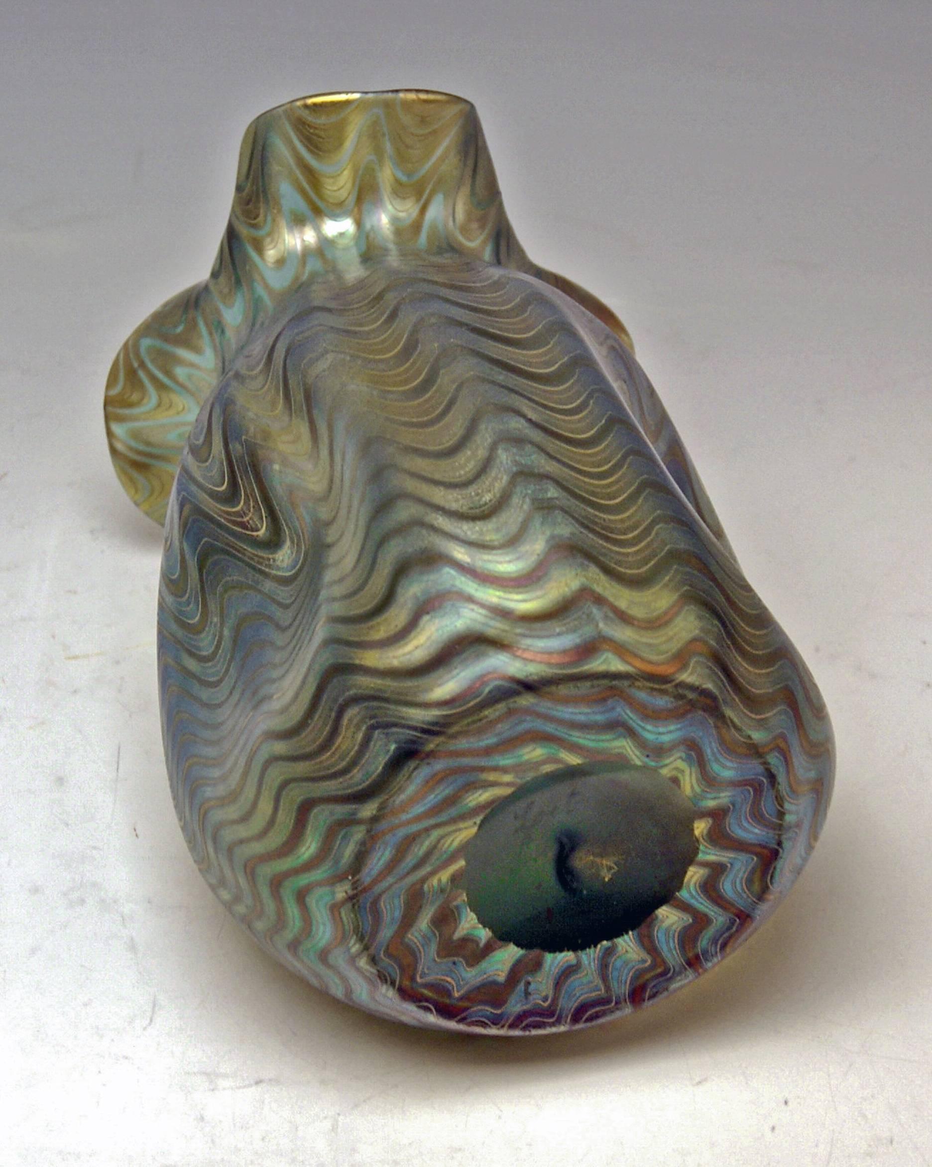 Glass Vase Loetz Widow Klostermuehle Bohemia Art Nouveau Decor Crete PG 6893 made 1900