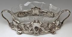 Flower Bowl Silver 800 Art Nouveau Jardinière Lange and Gunther Germany 1900