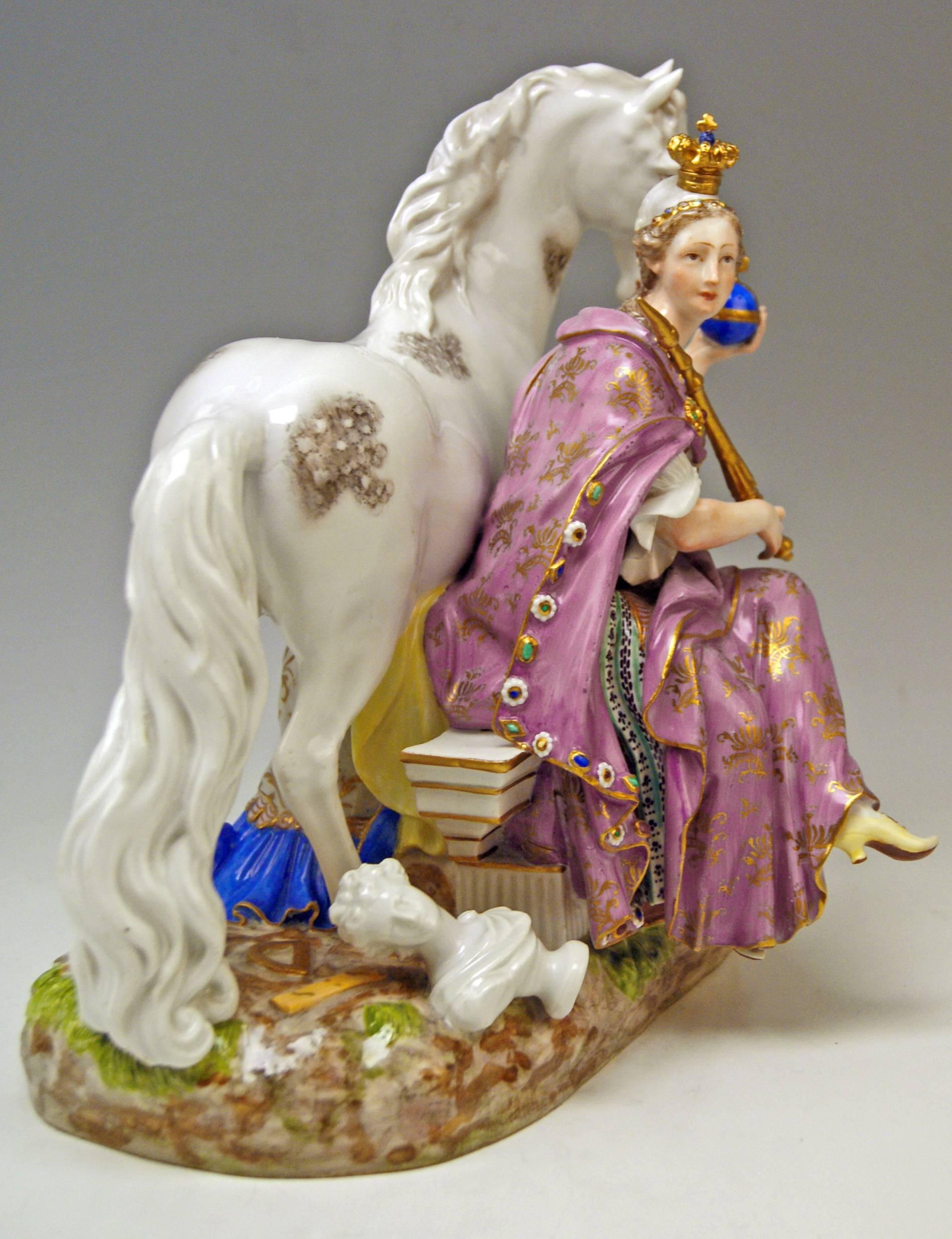 Meissen Allegory by Eberlein and Kaendler Marcolini Period, circa 1772-1780 In Excellent Condition In Vienna, AT
