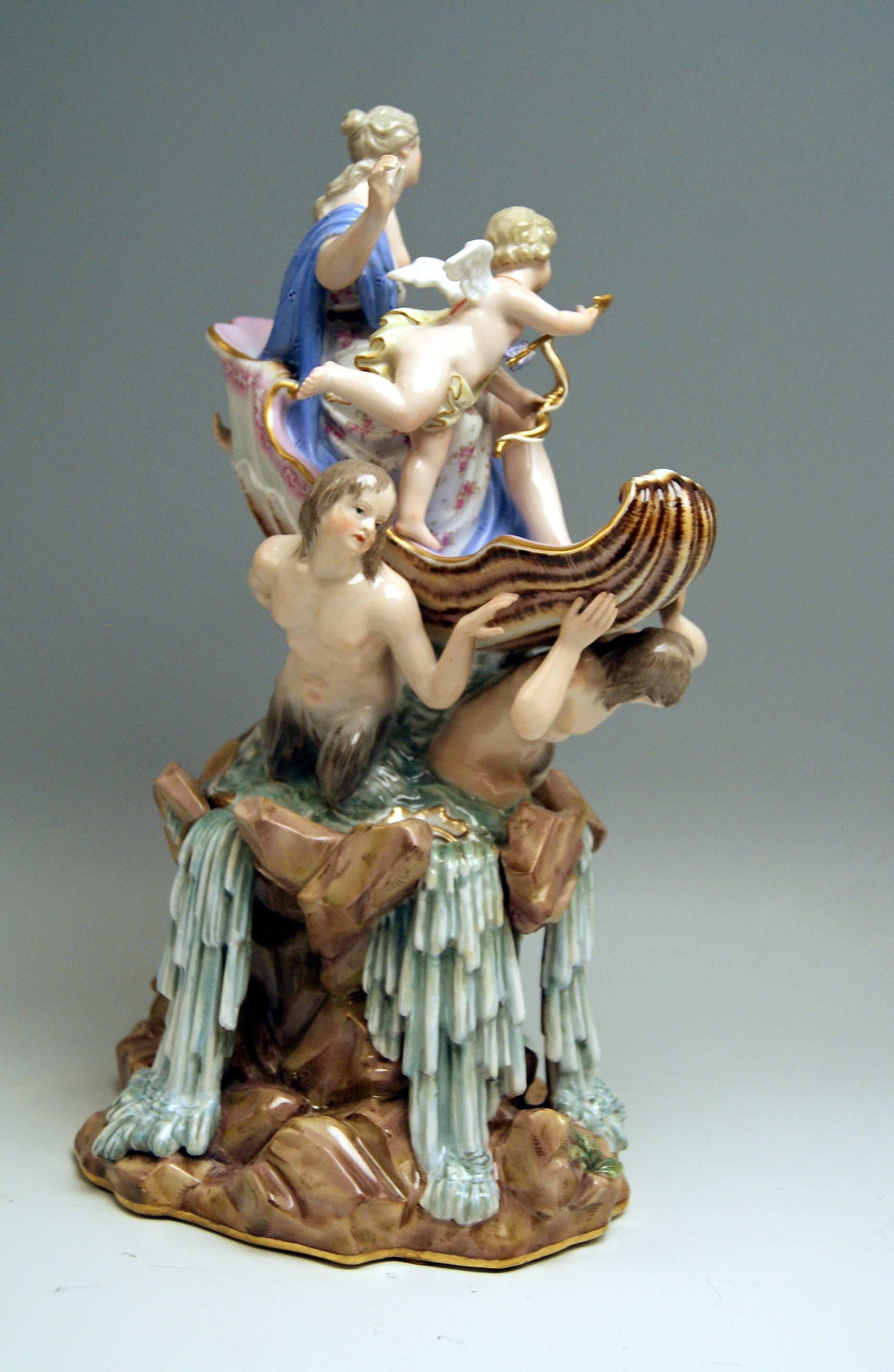 Rococo Meissen Triumph of Venus Model 127 Kaendler Kändler Johann Joachim made c. 1860