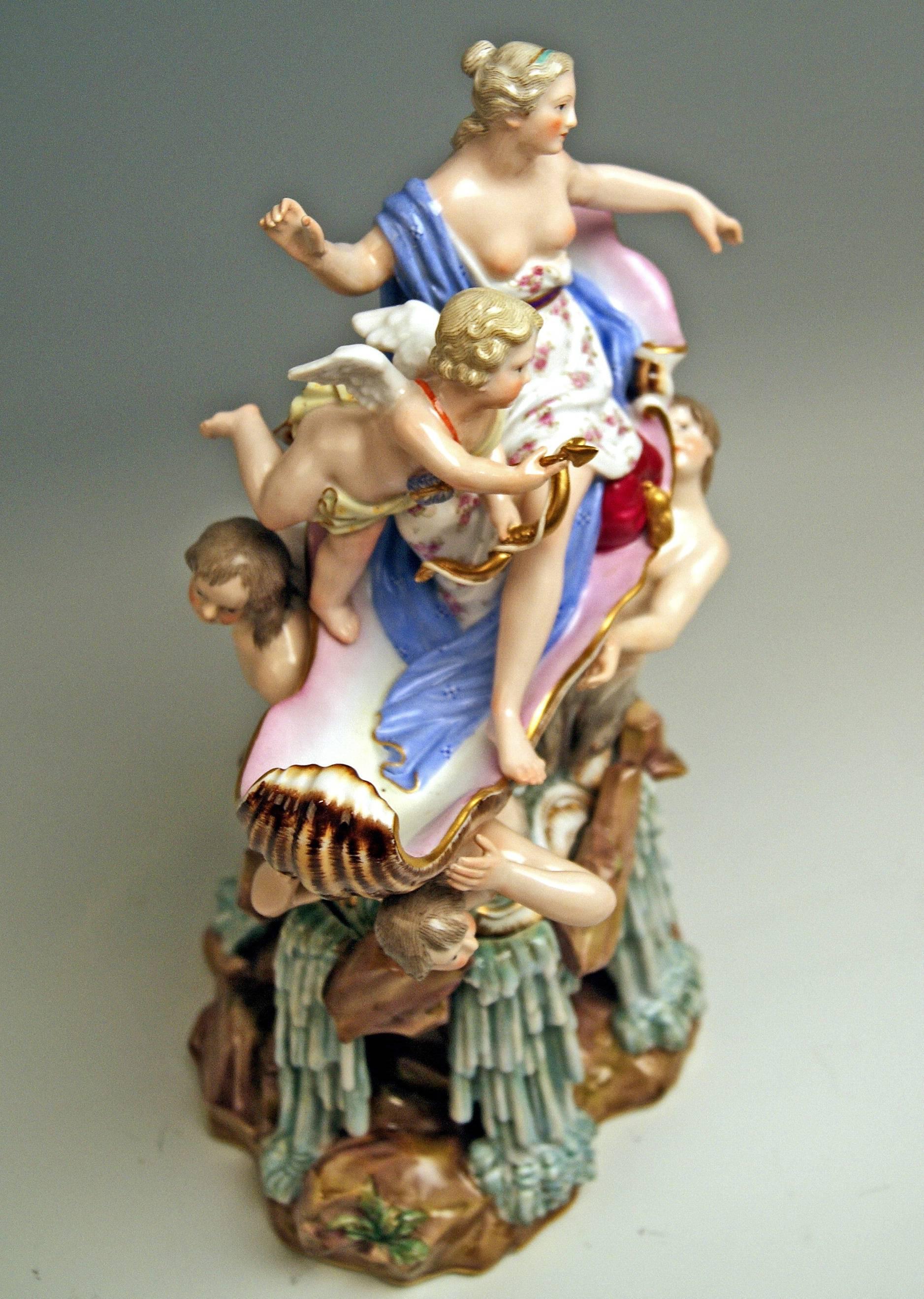 Mid-19th Century Meissen Triumph of Venus Model 127 Kaendler Kändler Johann Joachim made c. 1860