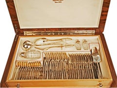 Silver 800 Cutlery Set Klinkosch Austria 191 Pieces Form 184  12 Persons 1890