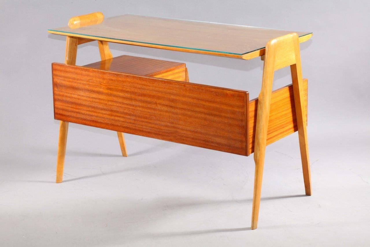 Mid-Century Modern Writing Desk Designed by Vittorio Dassi, Italy, 1950