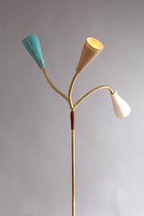 floorlamp with three flexible arms,   designed J.T Kalmar,  manufacter Kalmar