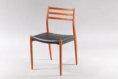 Six Danish Teak Dining Chairs Niels O. Moller Model 78 62