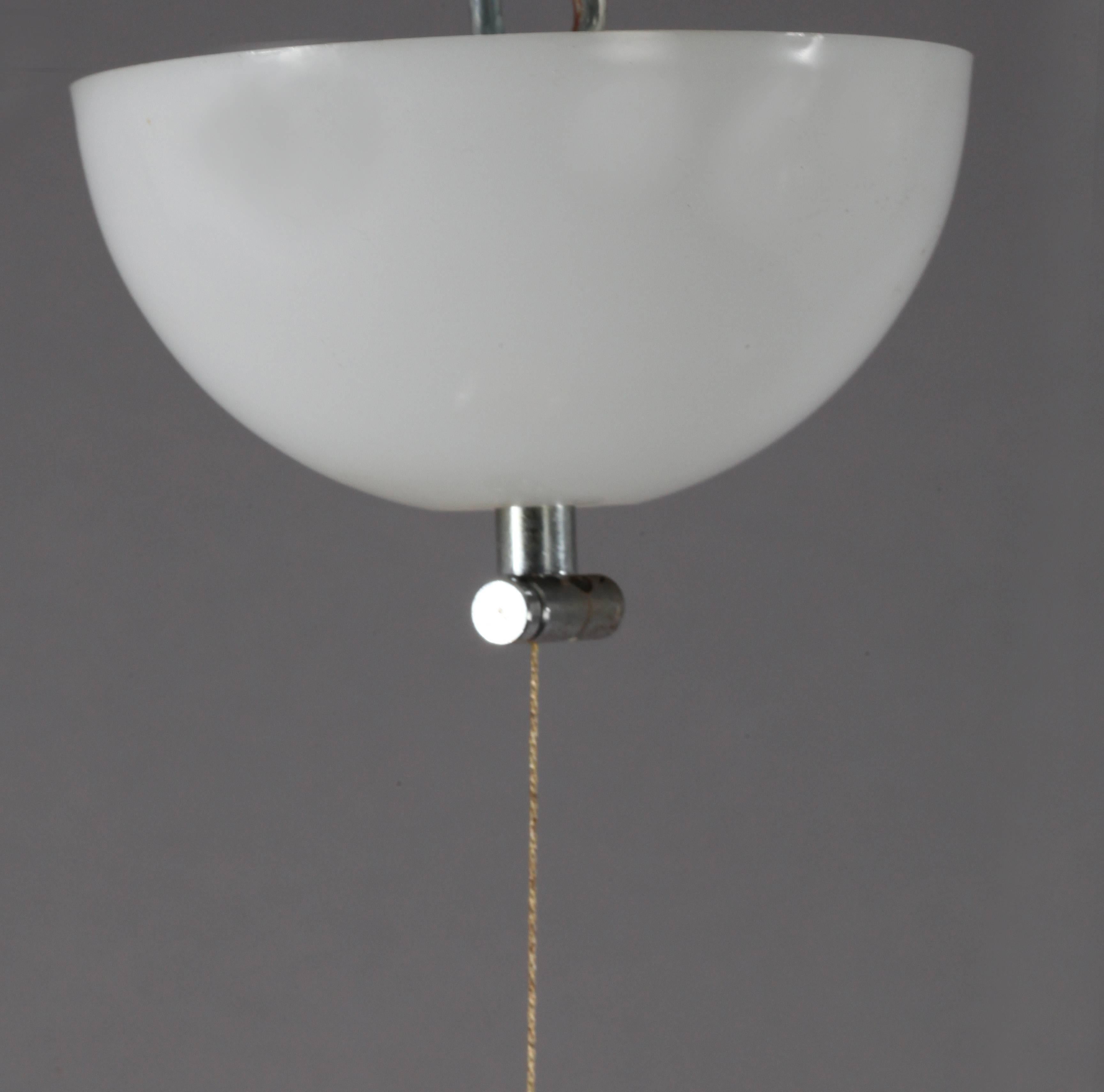 Mid-20th Century Space Age Rare Sculptural Pulley Pendant Light by Gae Aulenti by Harvey Guzzini 