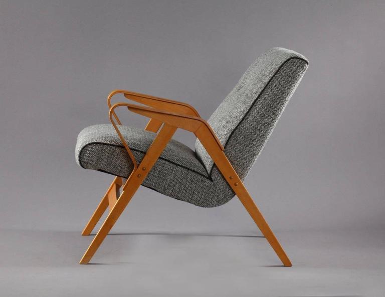 Charming Pair of Armchairs Vienna 1950 in the Manner of Roland Rainer