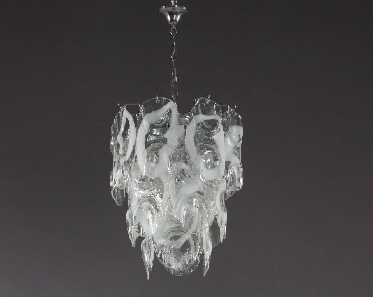 Italian Chandelier, Mazzega Murano, 1970 In Excellent Condition For Sale In Vienna, Vienna