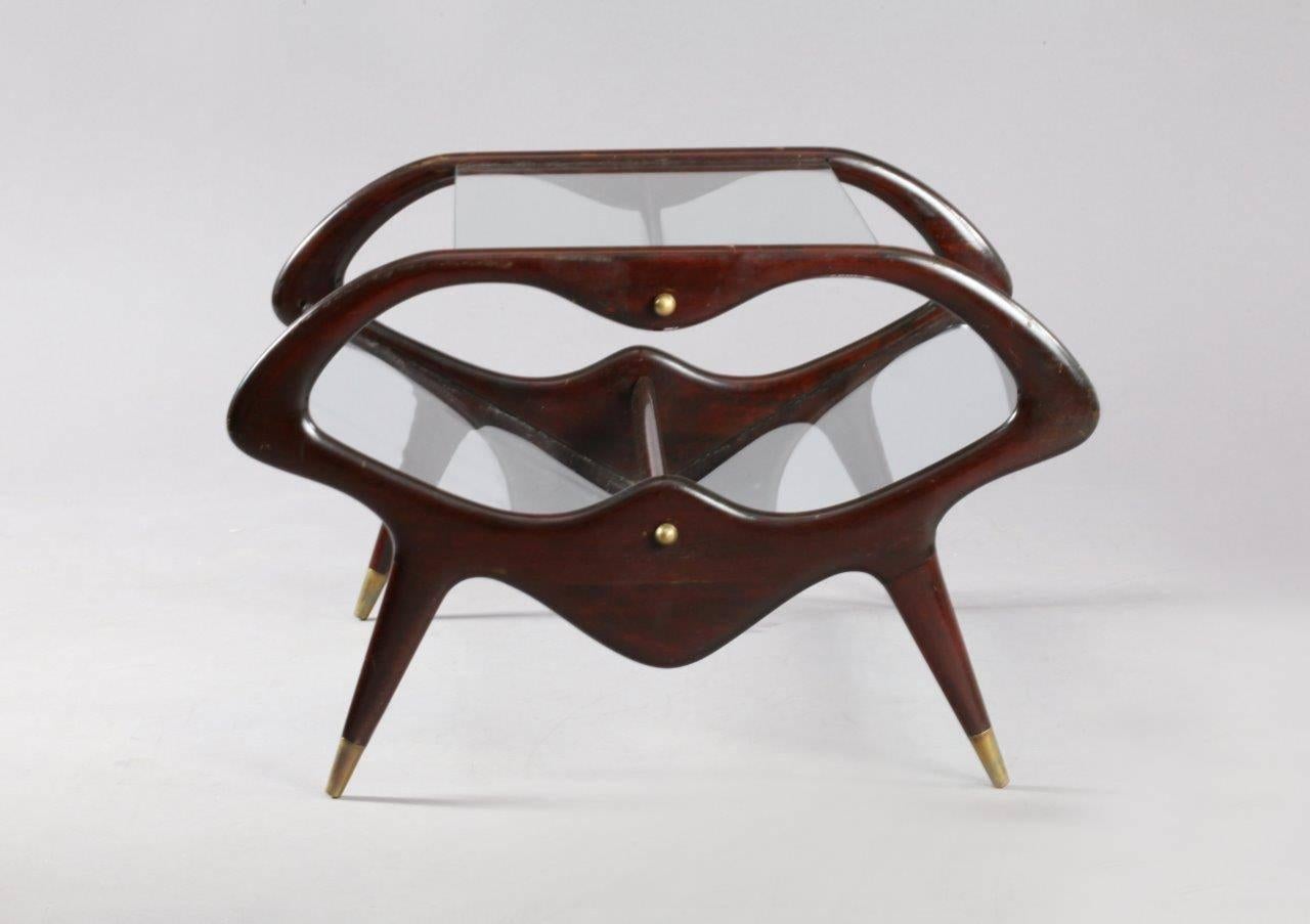 Mid-Century Modern Charming Coffee Table Designed Cesare Lacca, Italy, 1950 For Sale