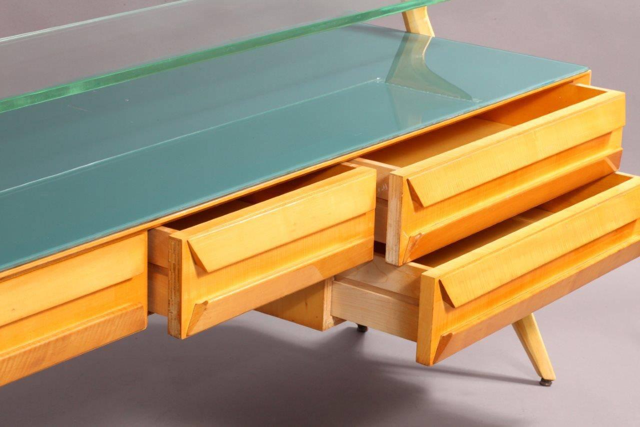 Birch Amazing Italian Sideboard Designed by  Vittorio & Plinio Dassi