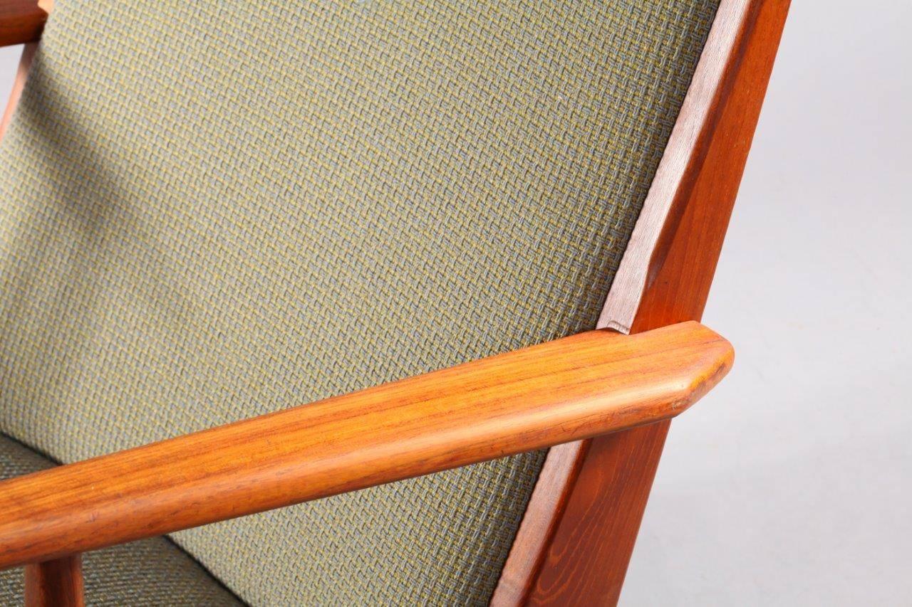 Mid-Century Modern Rare Danish Teakwood Rocking Chair Holger Georg Jensen, 1950