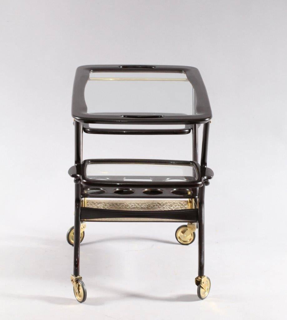 20th Century Italian Bar Cart Designed by Cesare Lacca, Italy, 1950