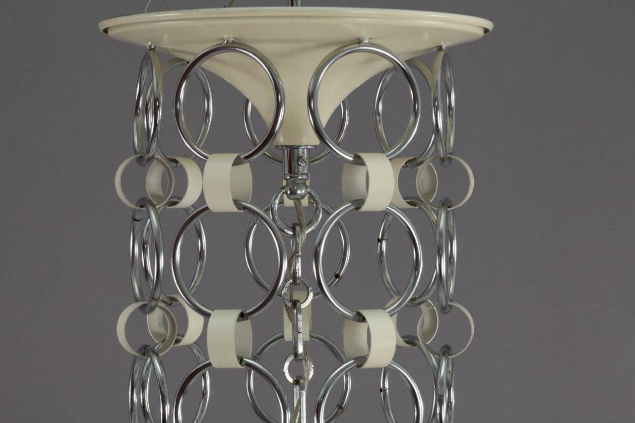 Glass Charming Mid-Century Modernist Chandelier Designed by Gino Vistosi, Murano