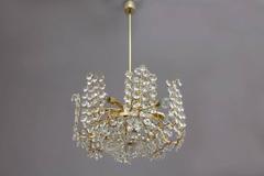 Beautiful Crystal Glass Chandelier by Bakalowits, Vienna, 1950