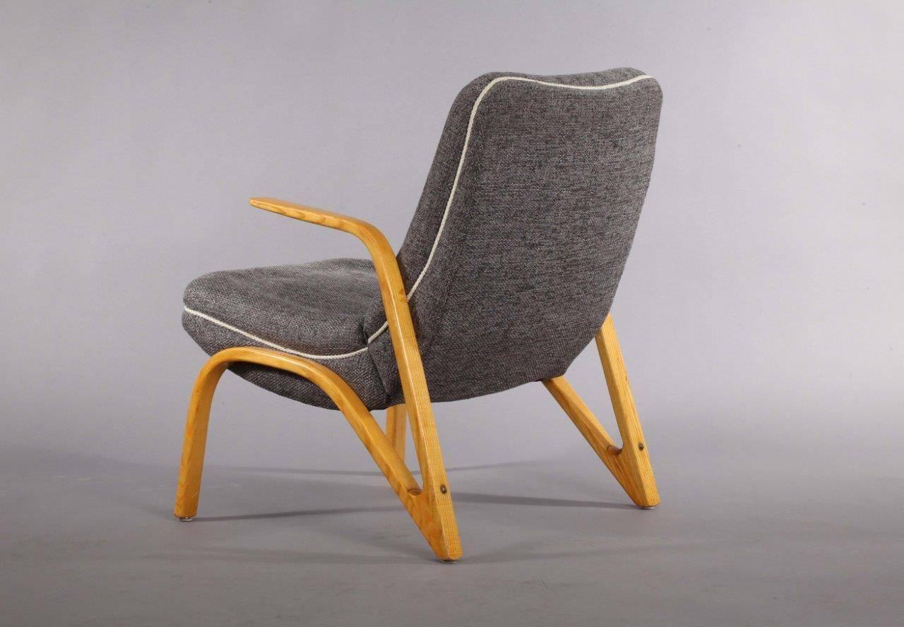 Mid-Century Modern Charming Bentwood Armchair Designed Paul Bode, 1960