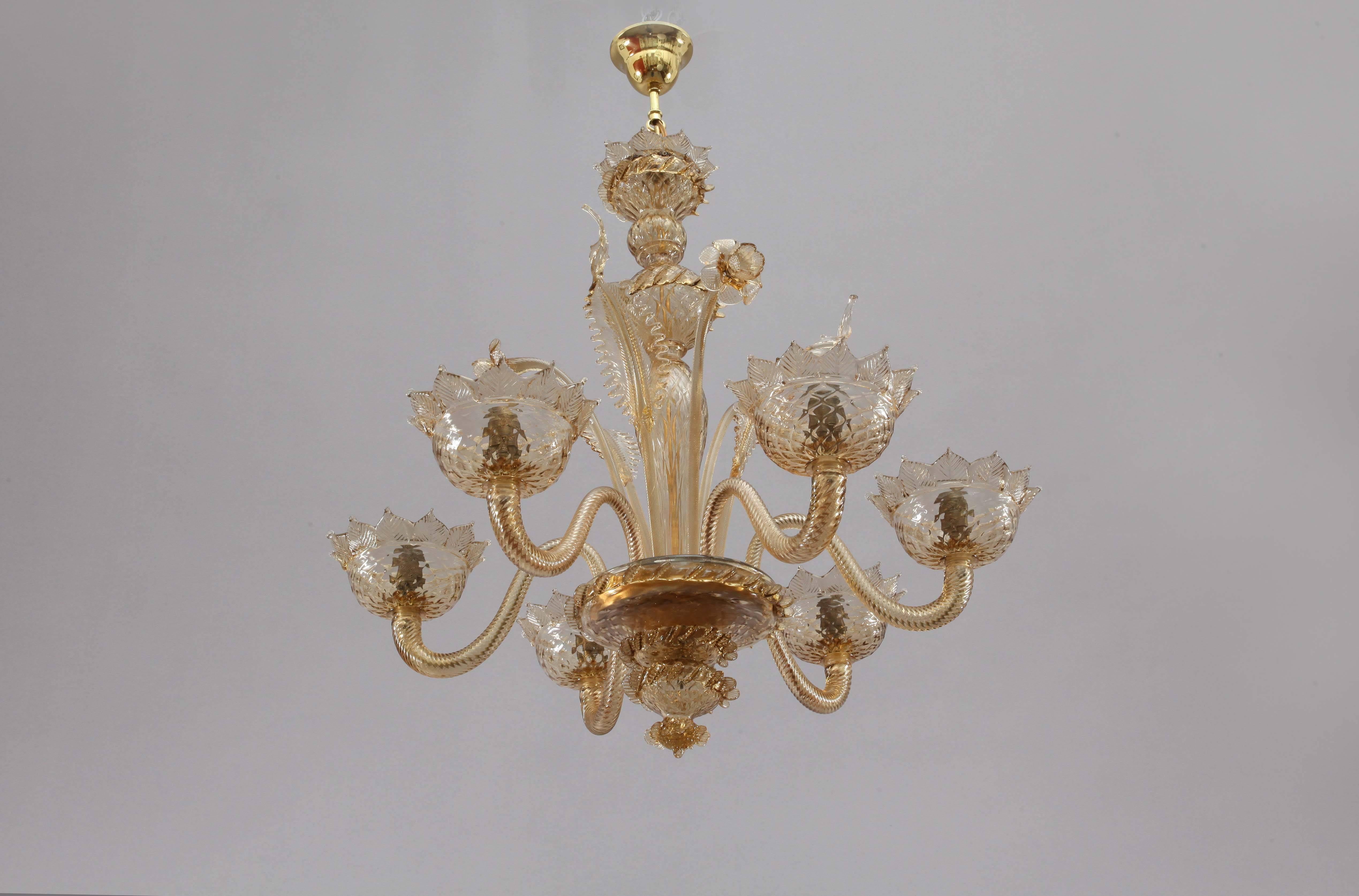 hand blown murano glass chandelier