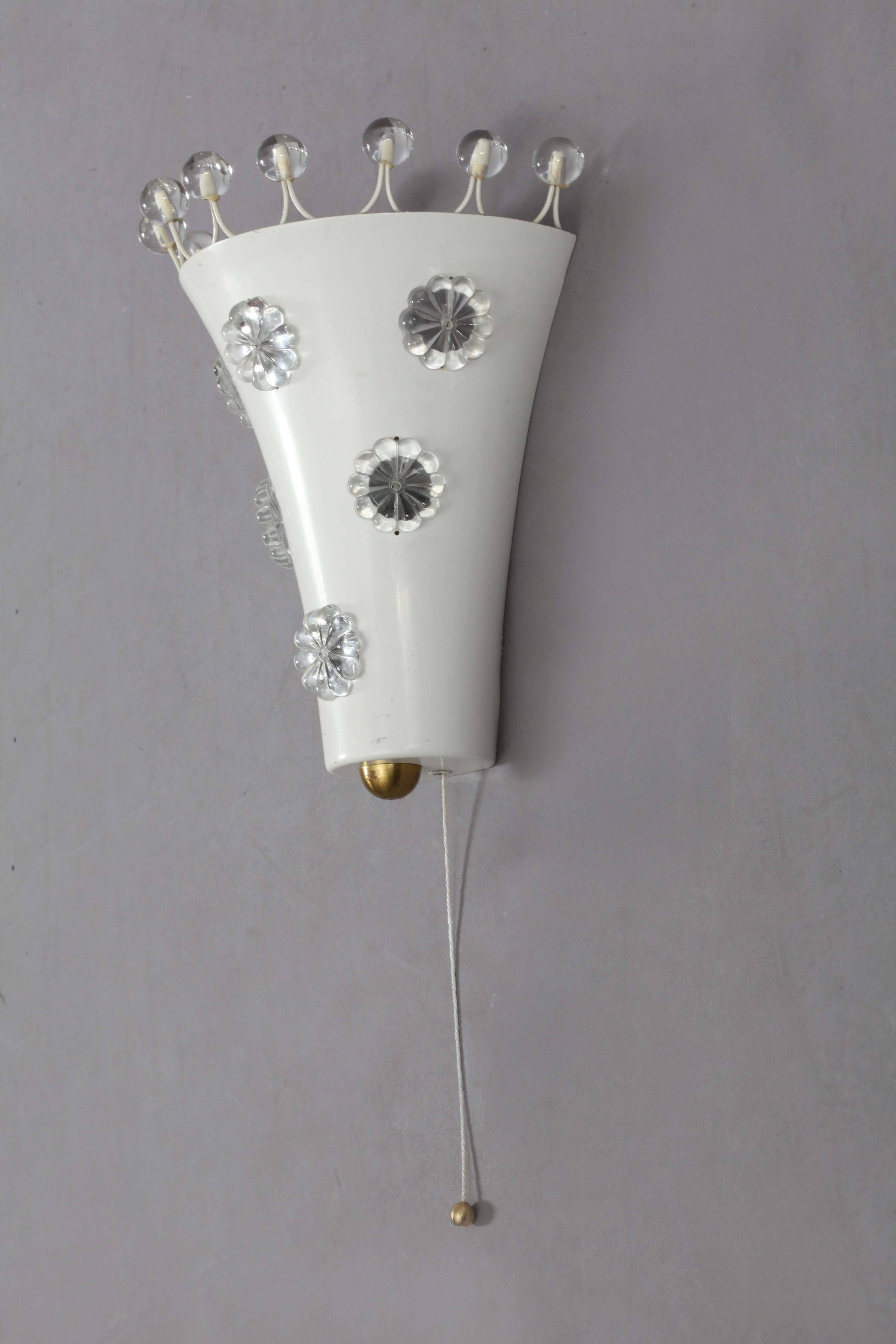 20th Century Combination of Two Wall Sconces and a Ceiling Flush Mount by Rupert Nikoll