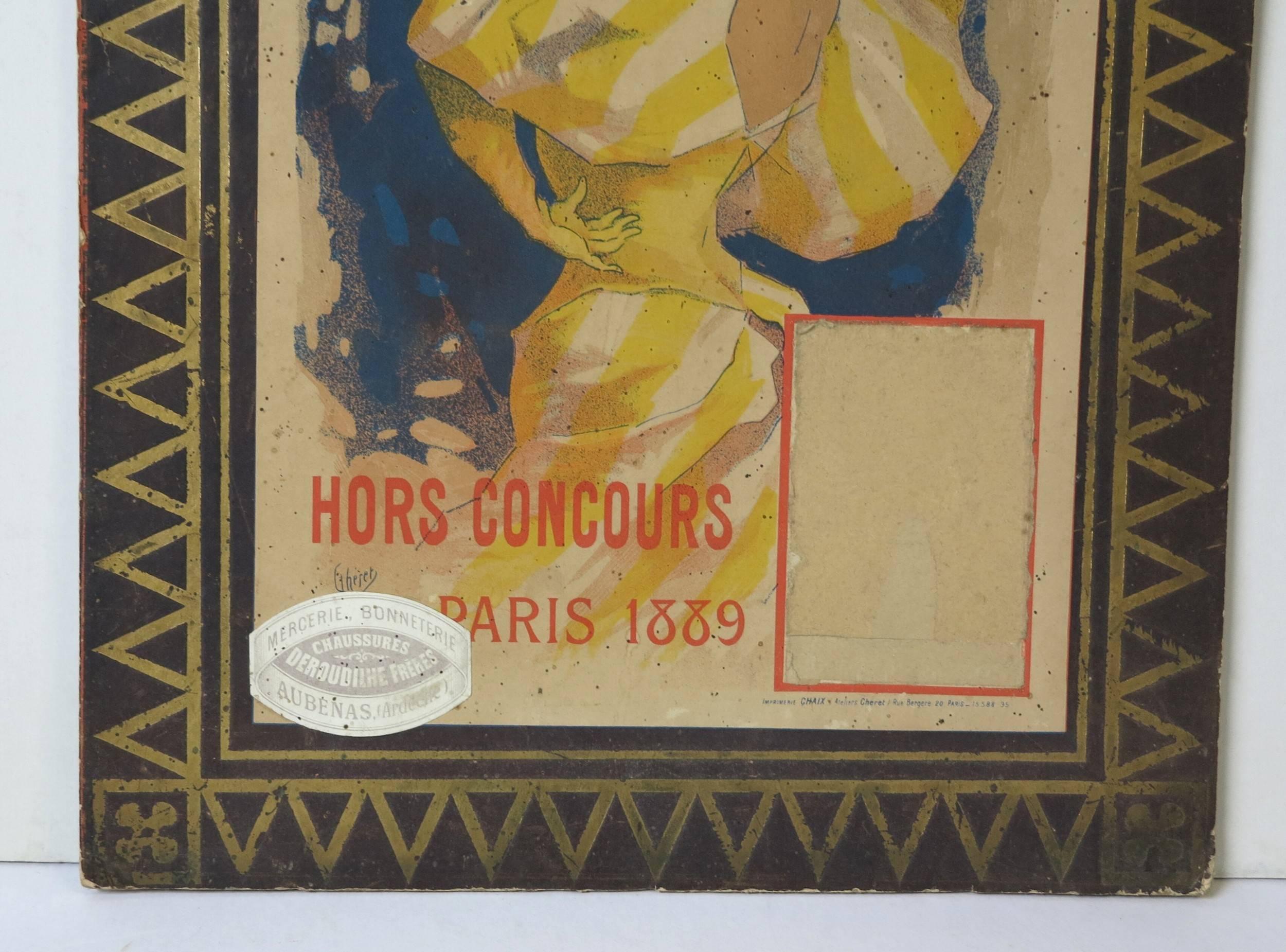 Very important Art Nouveau cardboard from 