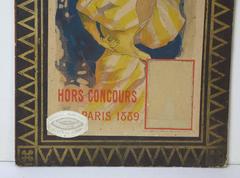 Cardboard Art Nouveau de JOB Cigarettes 1889 par Jules Cheret