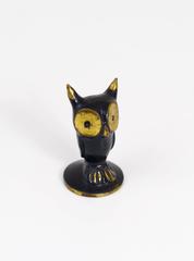 Walter Bosse Brass Owl Figurine, Hertha Baller, Austria, 1950s