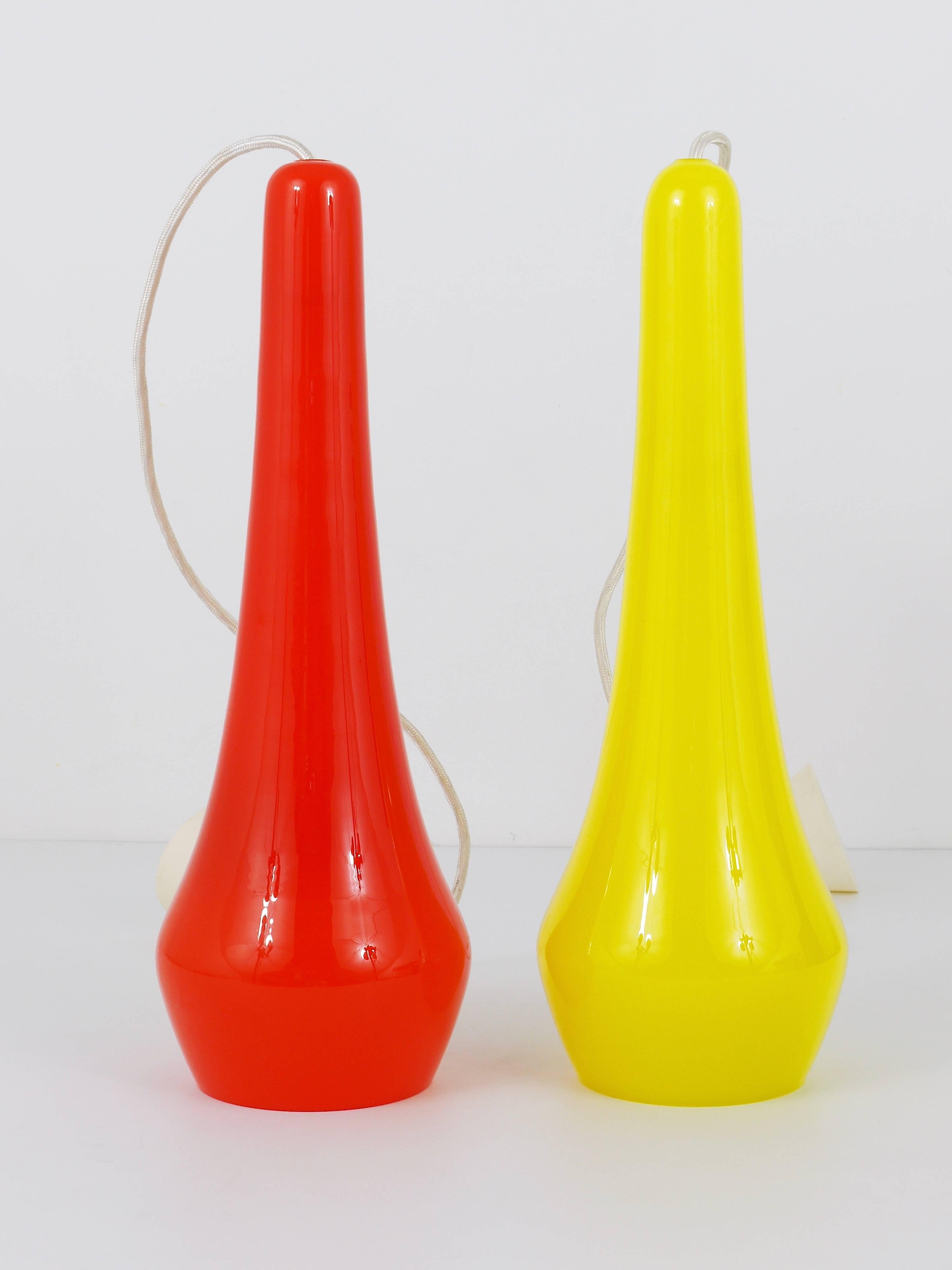 20th Century Two Gino Vistosi Murano Glass Mid Century Pendant Lamps, Italy, 1950s For Sale