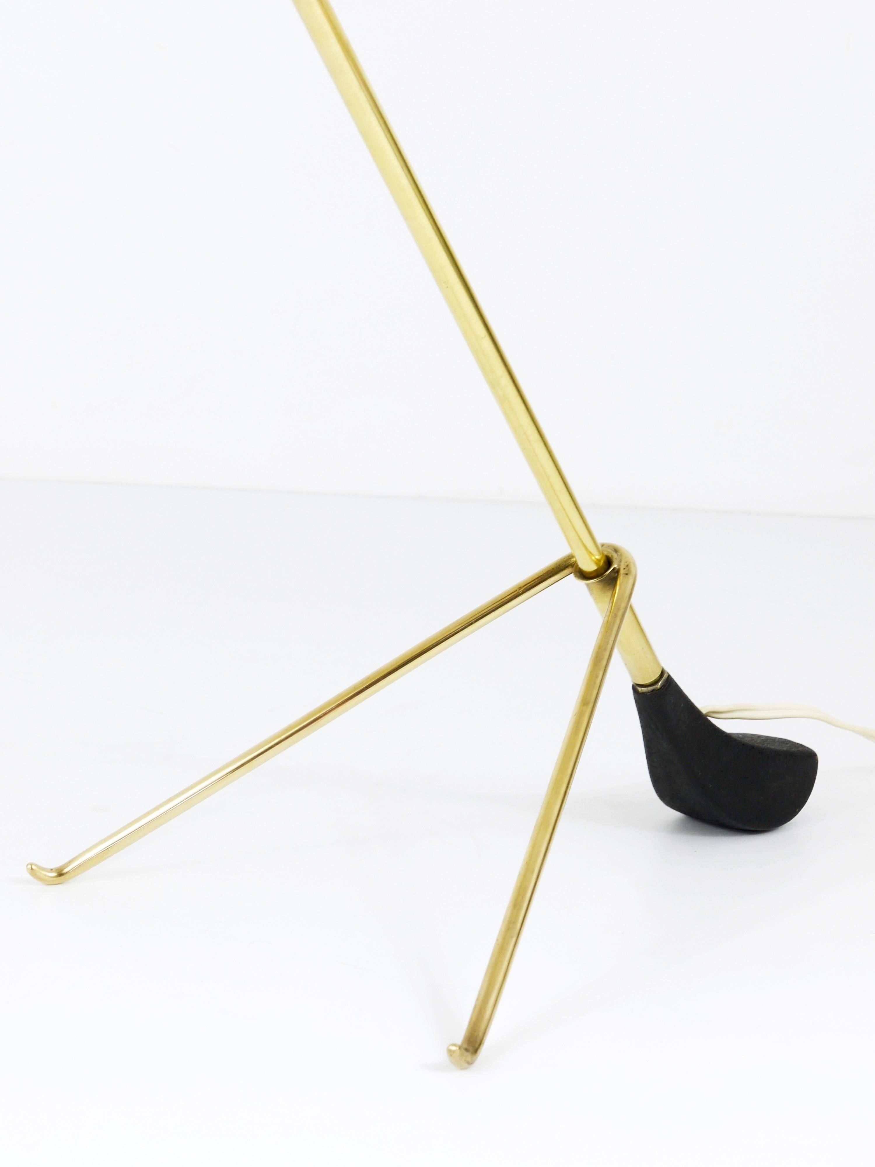 A beautiful modernist brass table lamp, model 