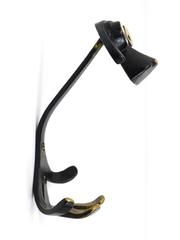 Two Walter Bosse Dog Mid-Century Wall Hook, Brass, Austria, 1950s