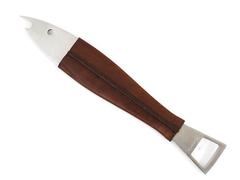 Carl Auböck Neptune Fish Bottle Opener, Leather & Steel by Amboss Austria, 1950s