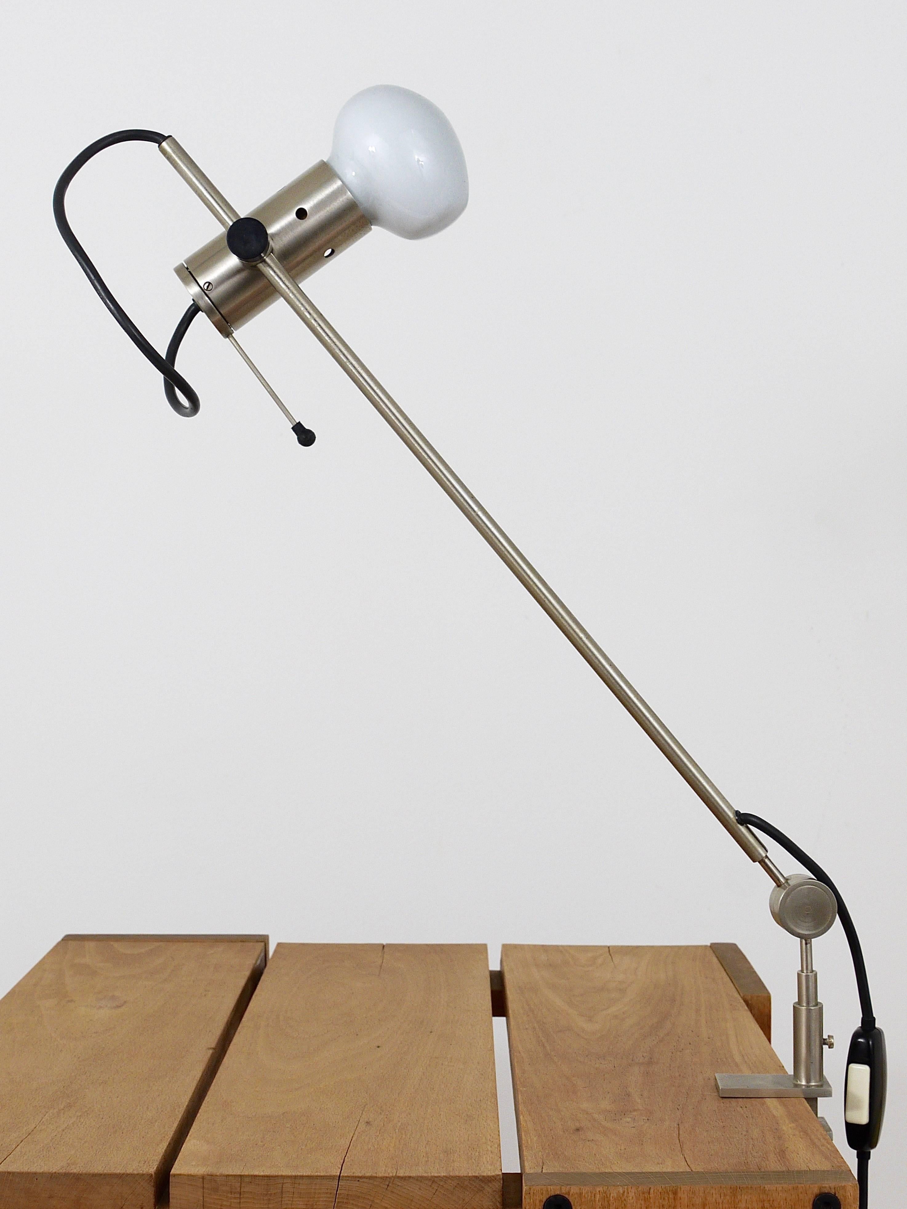 Métal Lampe de table O-Luce du milieu du siècle de Tito Agnoli, Italie, 1954