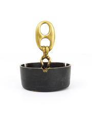 Mid-Century Modernist Brass Ashtray With Handle, Austria, 1950s