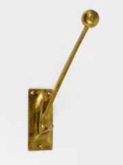 Gancho de pared de latón Art Nouveau de Adolf Loos para Knize, Austria, 1909