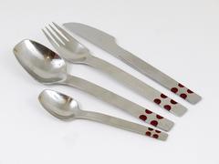 Amboss Austria Mid-Century Flatware for Six by Helmut Alder, 1960s