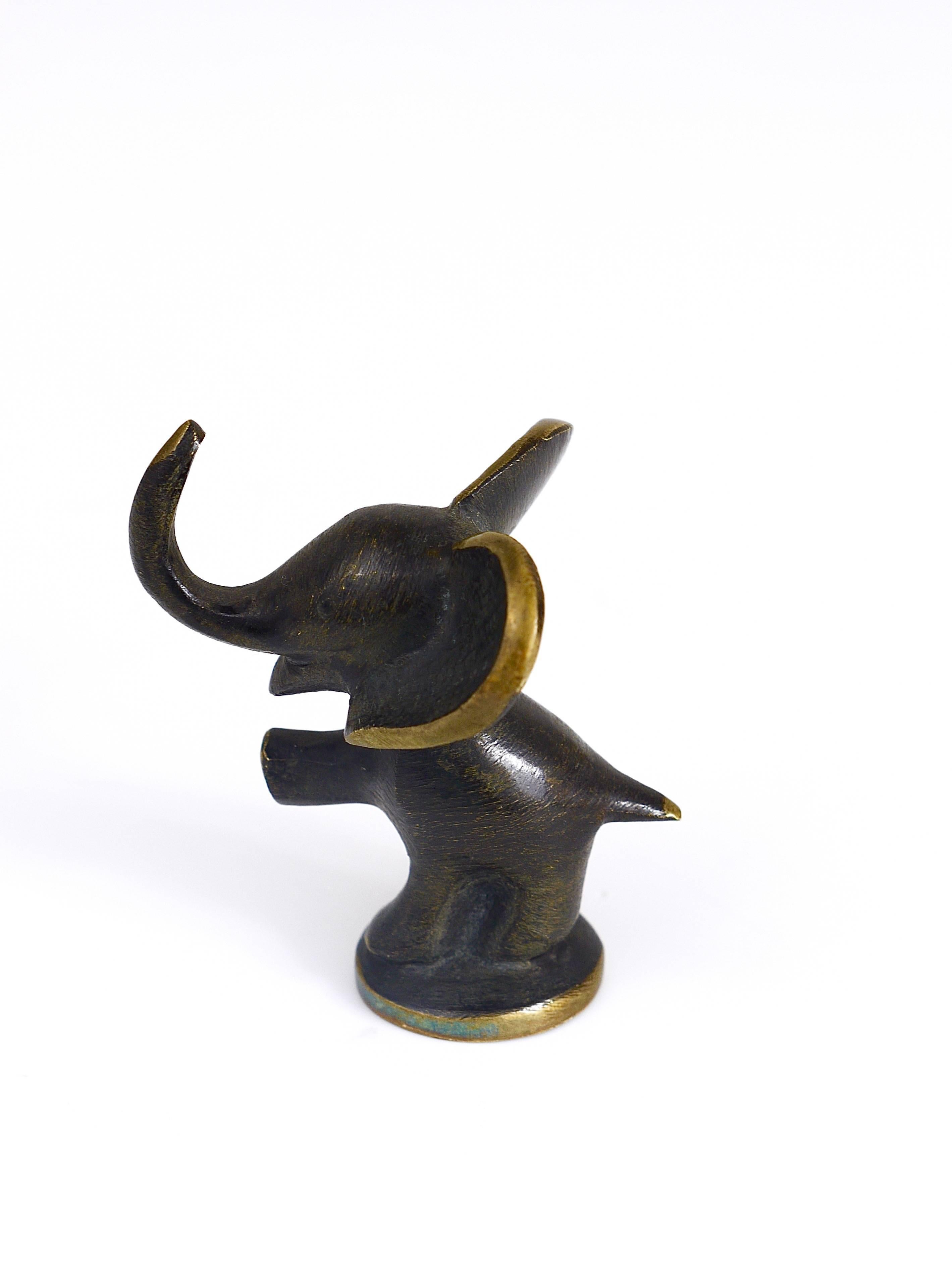 Mid-Century Modern Walter Bosse Elephant Figurine, Hertha Baller, Austria, 1950s