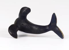 Figurine en laiton Walter Bosse en forme de sceau de mer avec lion, Hertha Baller, Autriche, années 1950