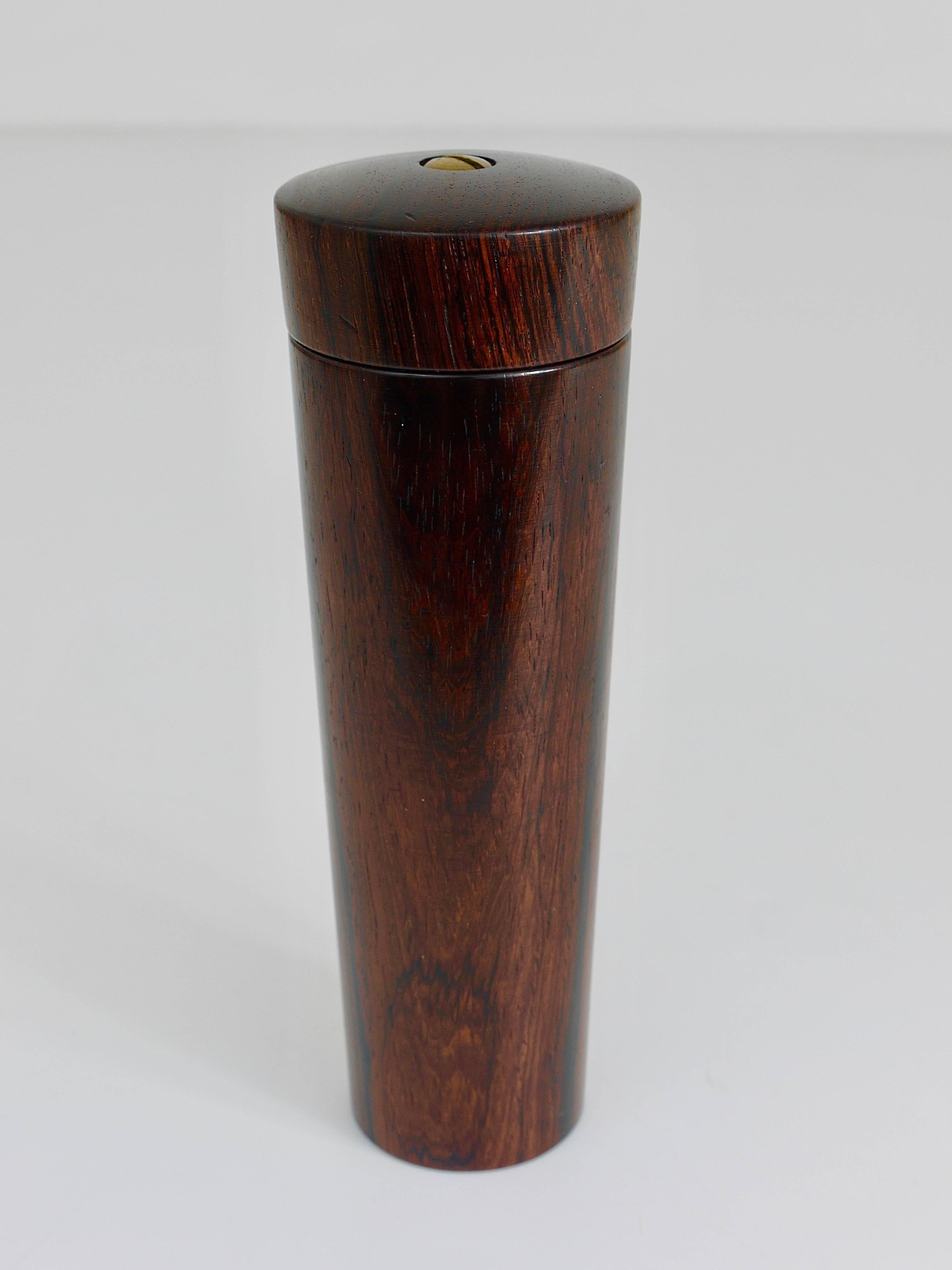 Danish Beautiful Dansk Mid-Century Rosewood Pepper Mill, Denmark, 1950s