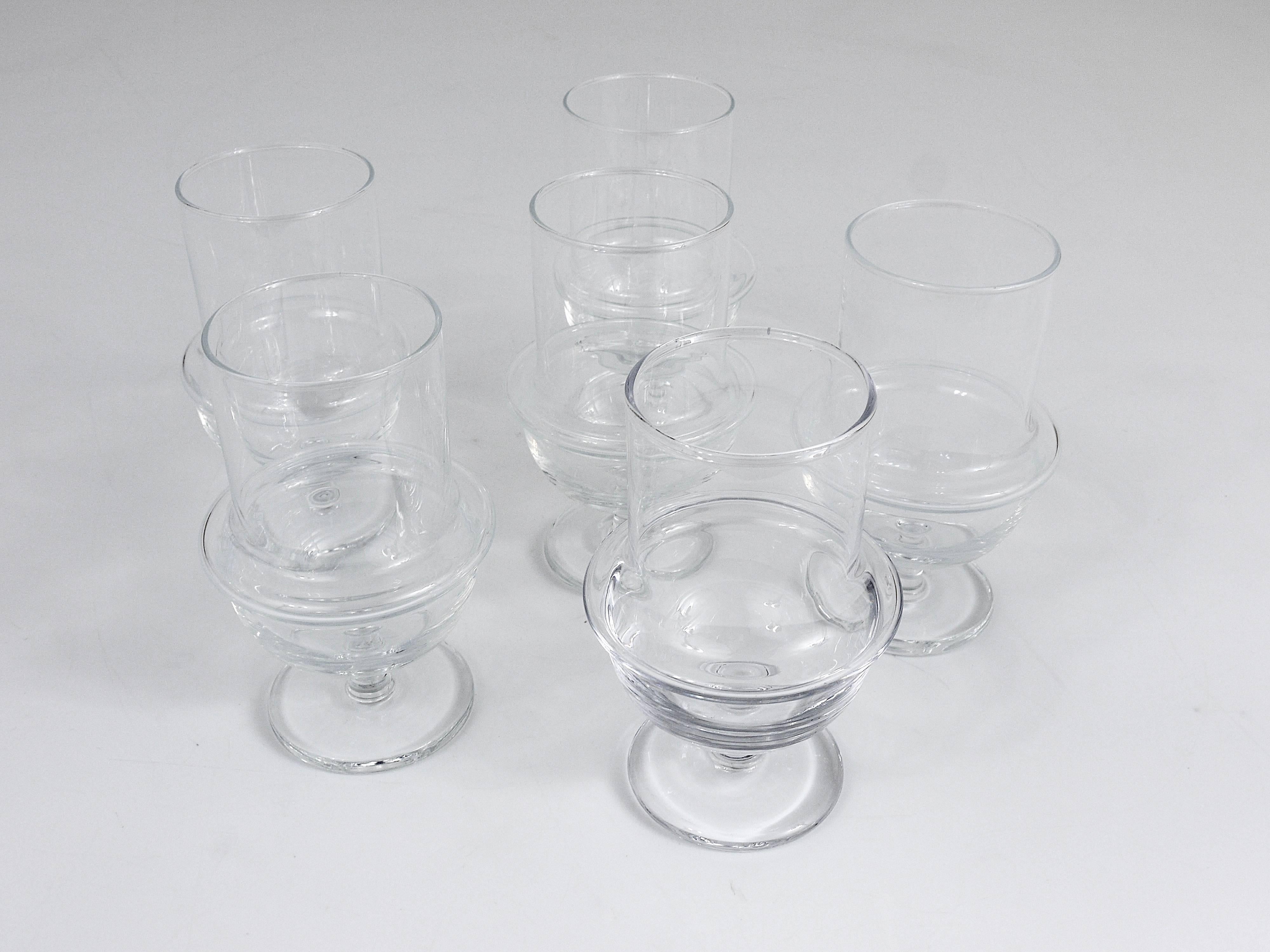 Six Carl Aubock Mid-Century Wine Glasses by Ostovics Culinar, Austria, 1970s 1