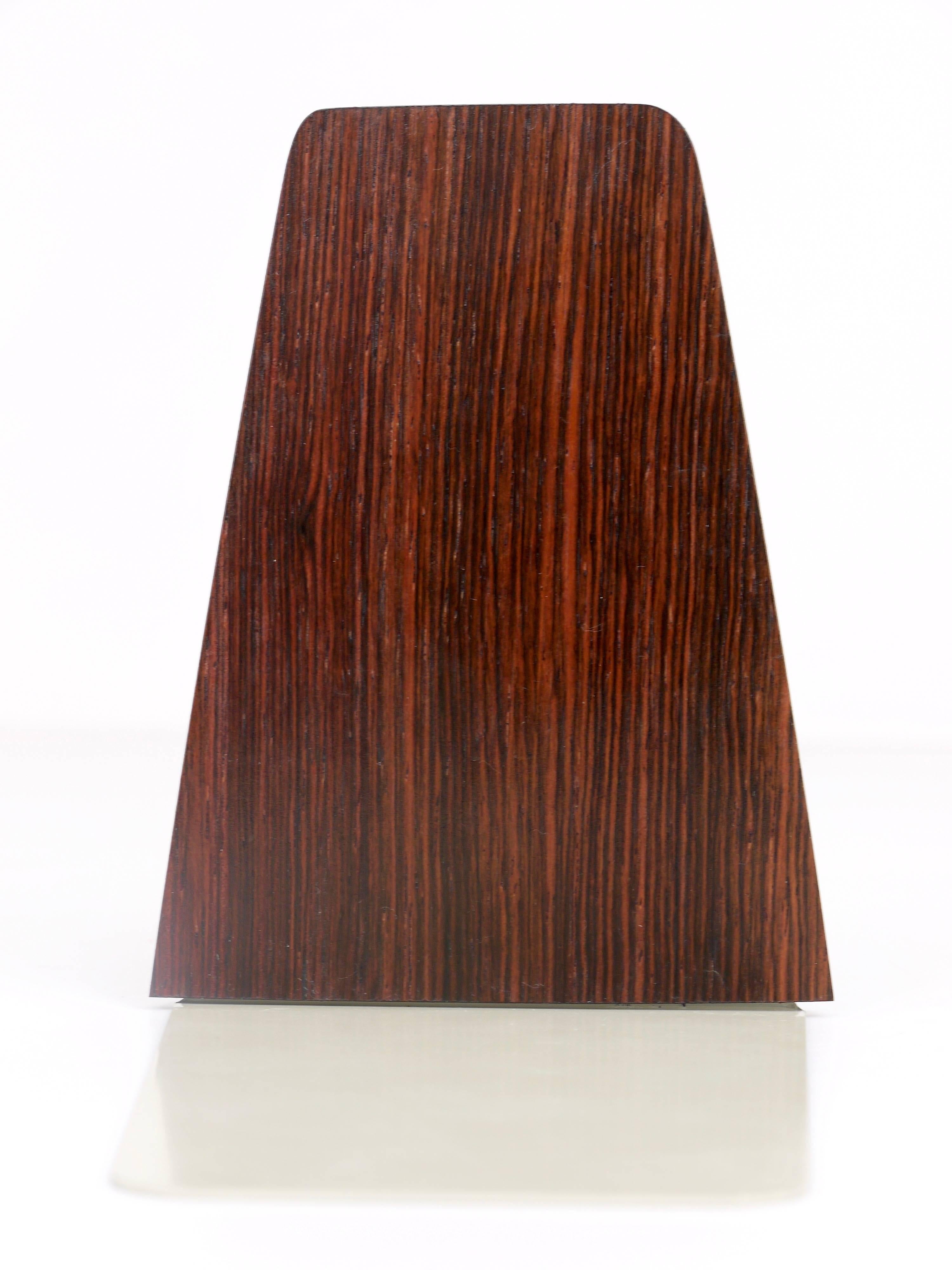 Three Danish Modern Rosewood and Metal Book Ends, Denmark, 1960s In Excellent Condition In Vienna, AT