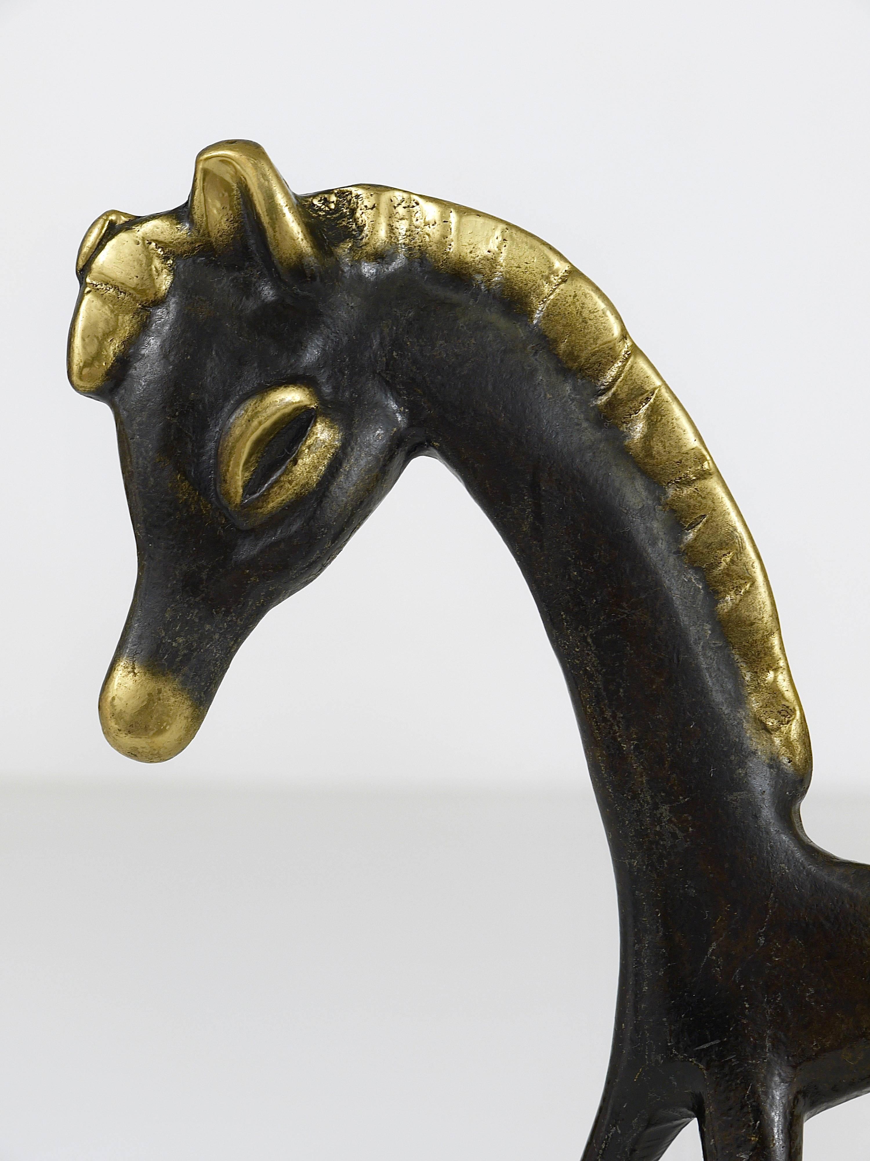 Walter Bosse Big Brass Foal Horse Figurine, Hertha Baller, Austria, 1950s 3