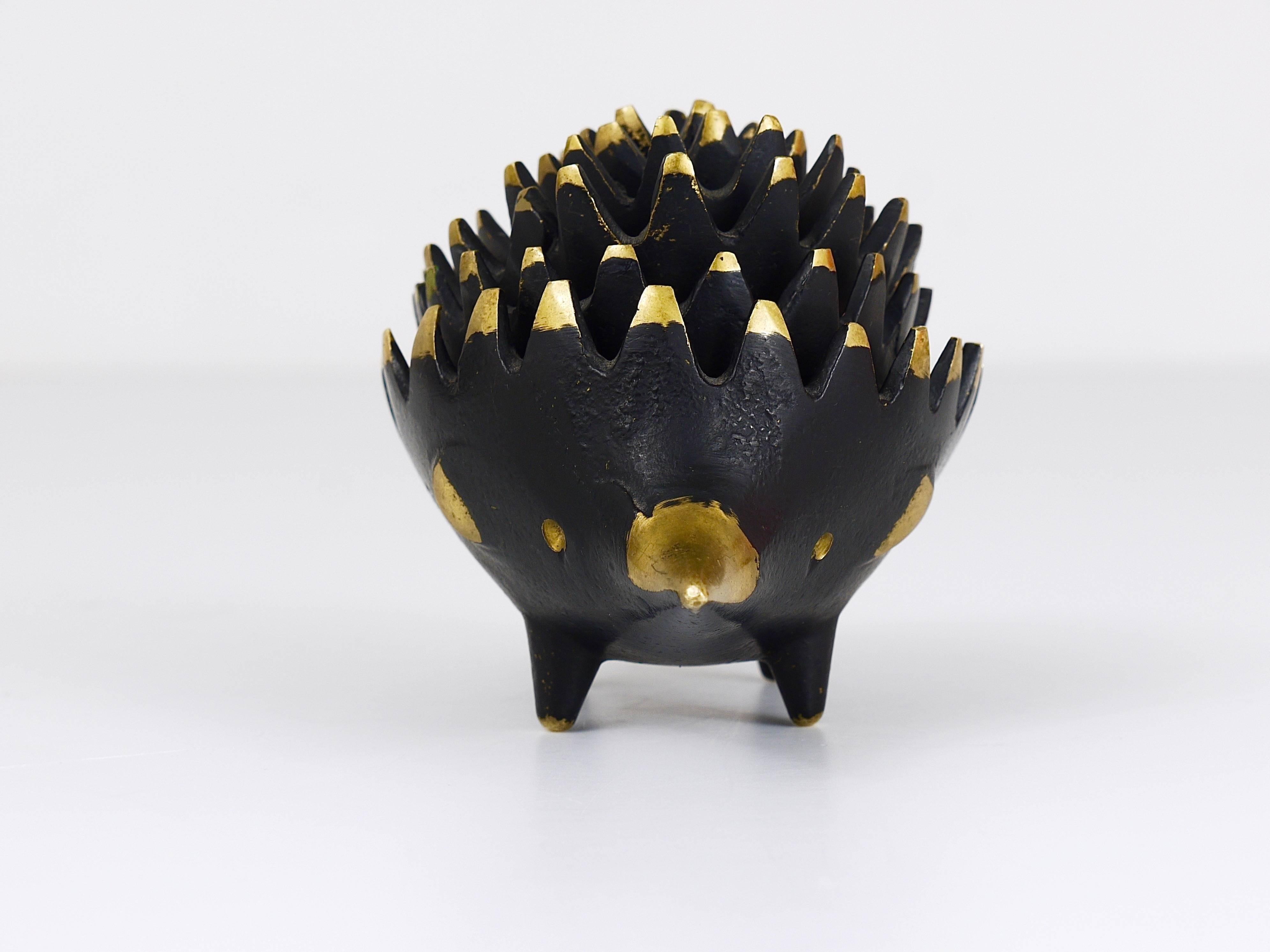 Austrian Walter Bosse Hedgehog Stackable Ashtrays, Hertha Baller, Austria, 1950s