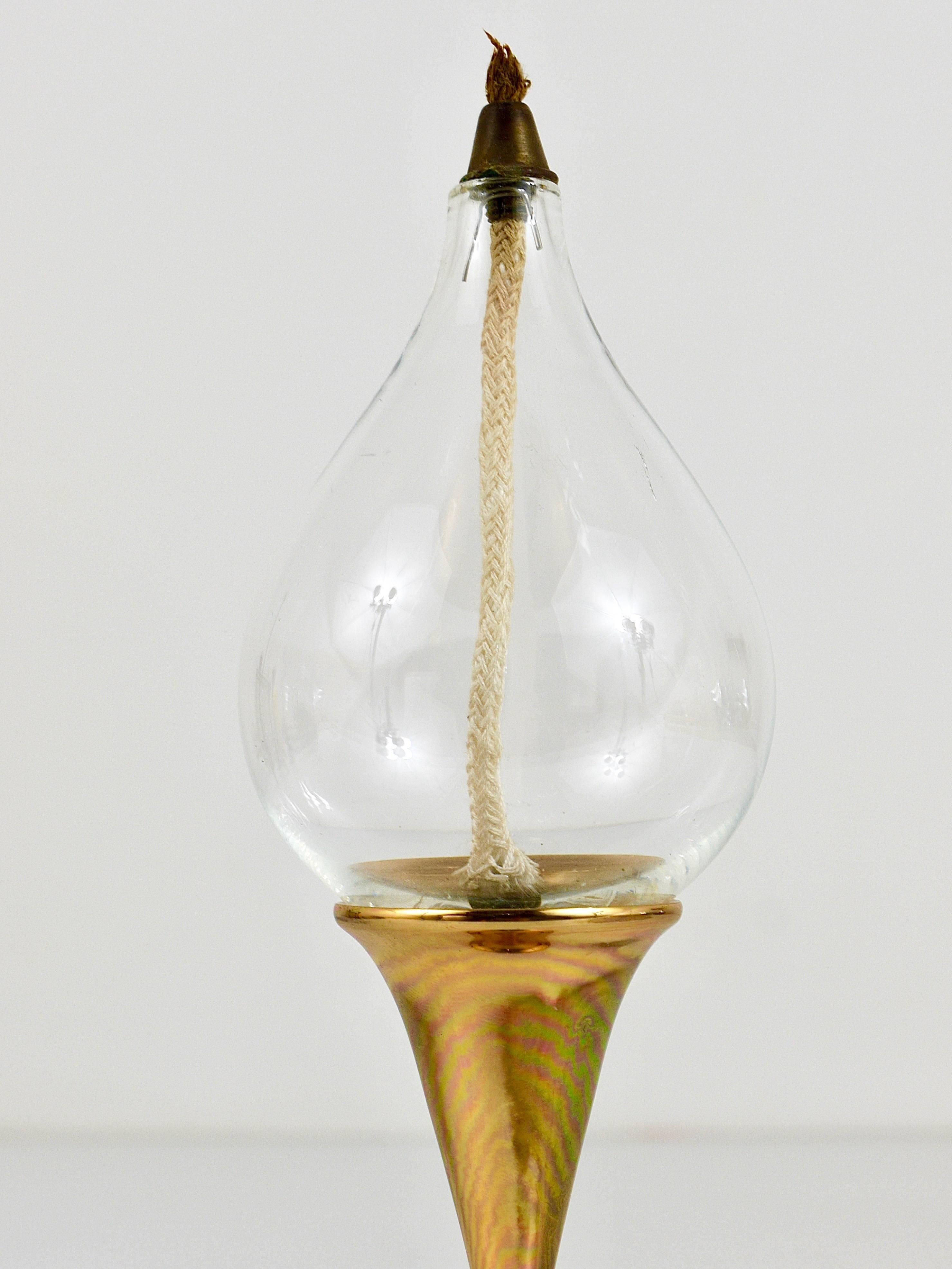 candlestick oil lamp