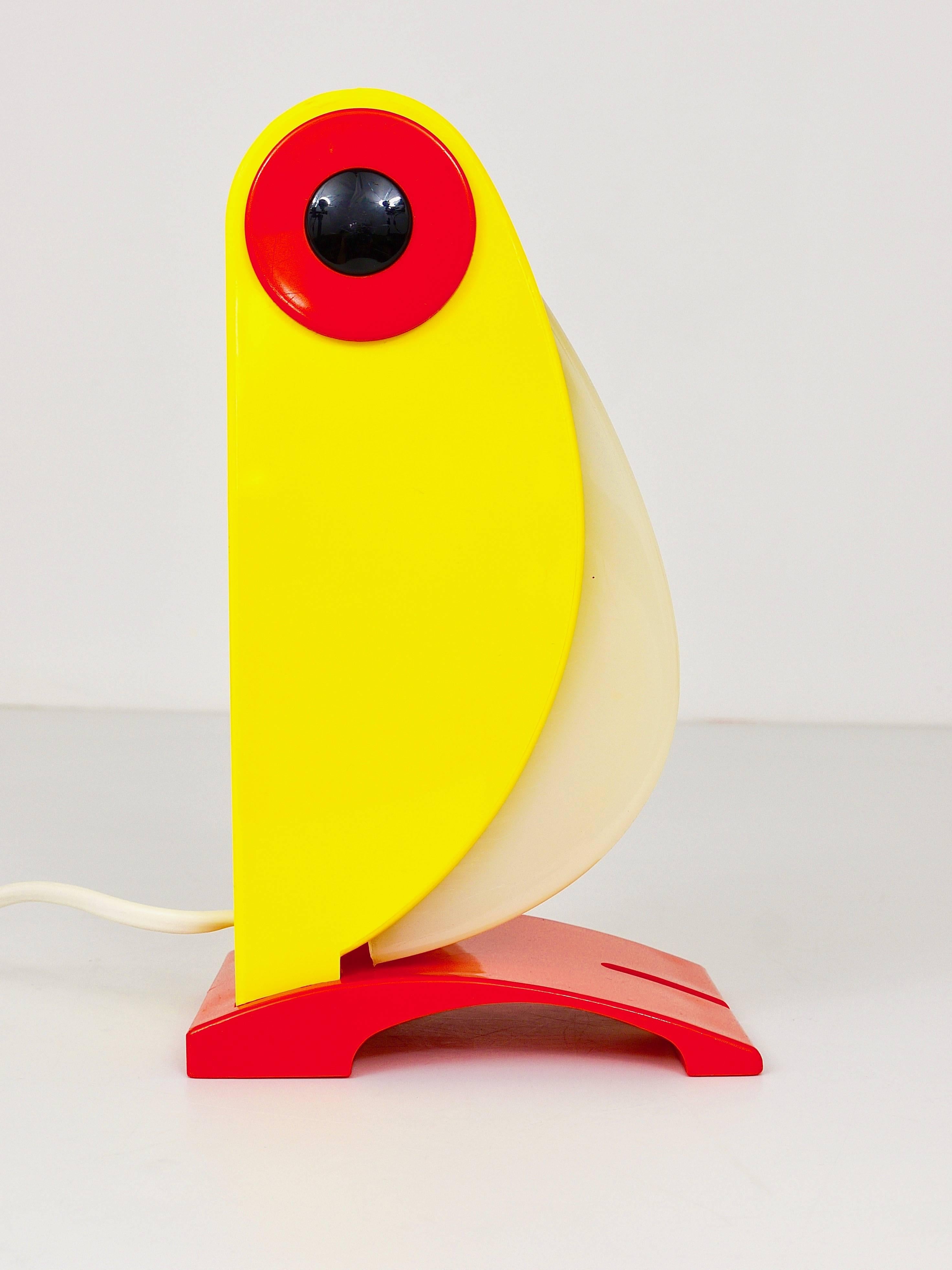 20th Century Charming Toucan Table Lamp by Steven Sclaroff for OTF, Italy, 1970s