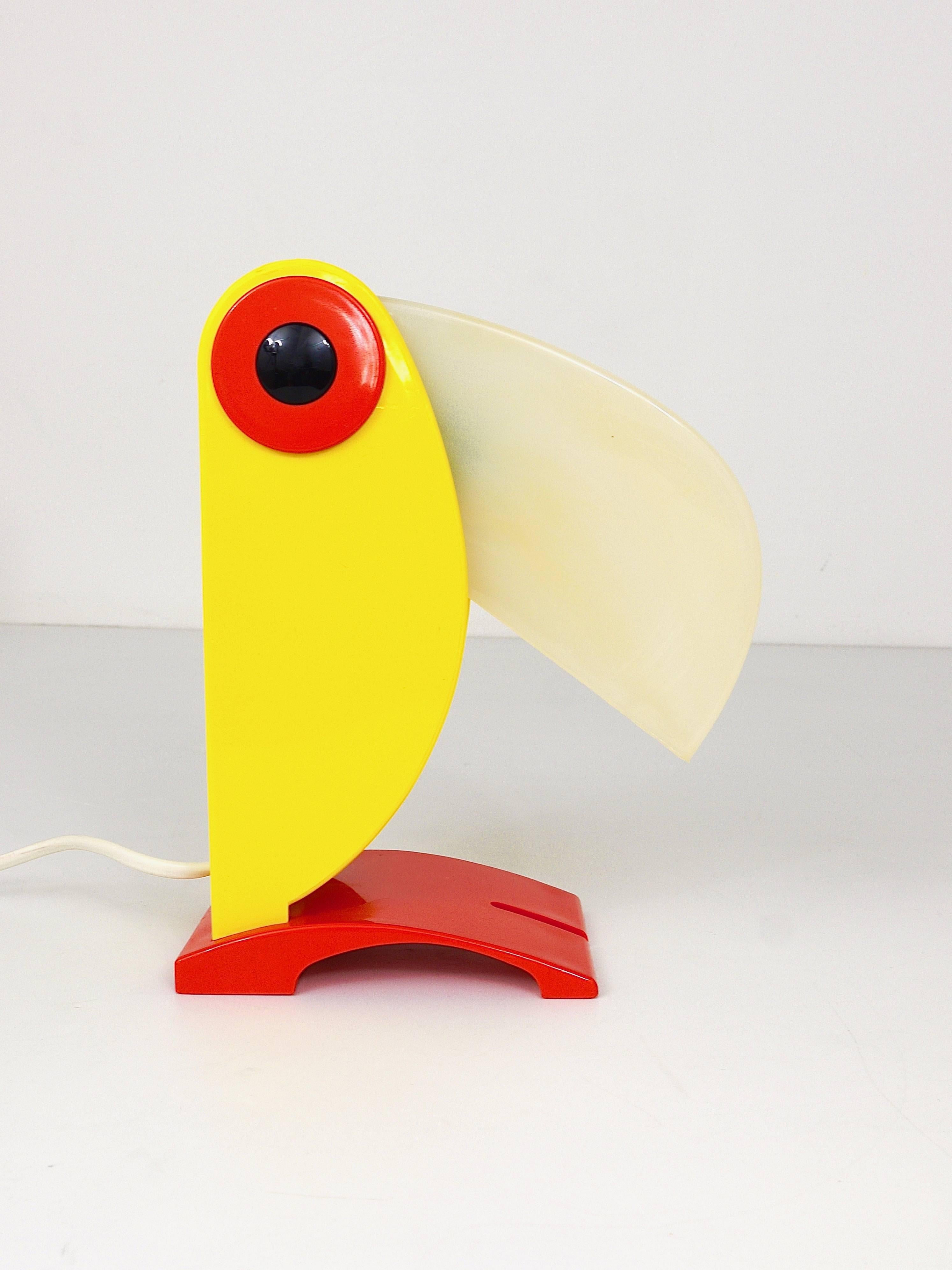 Charming Toucan Table Lamp by Steven Sclaroff for OTF, Italy, 1970s 3