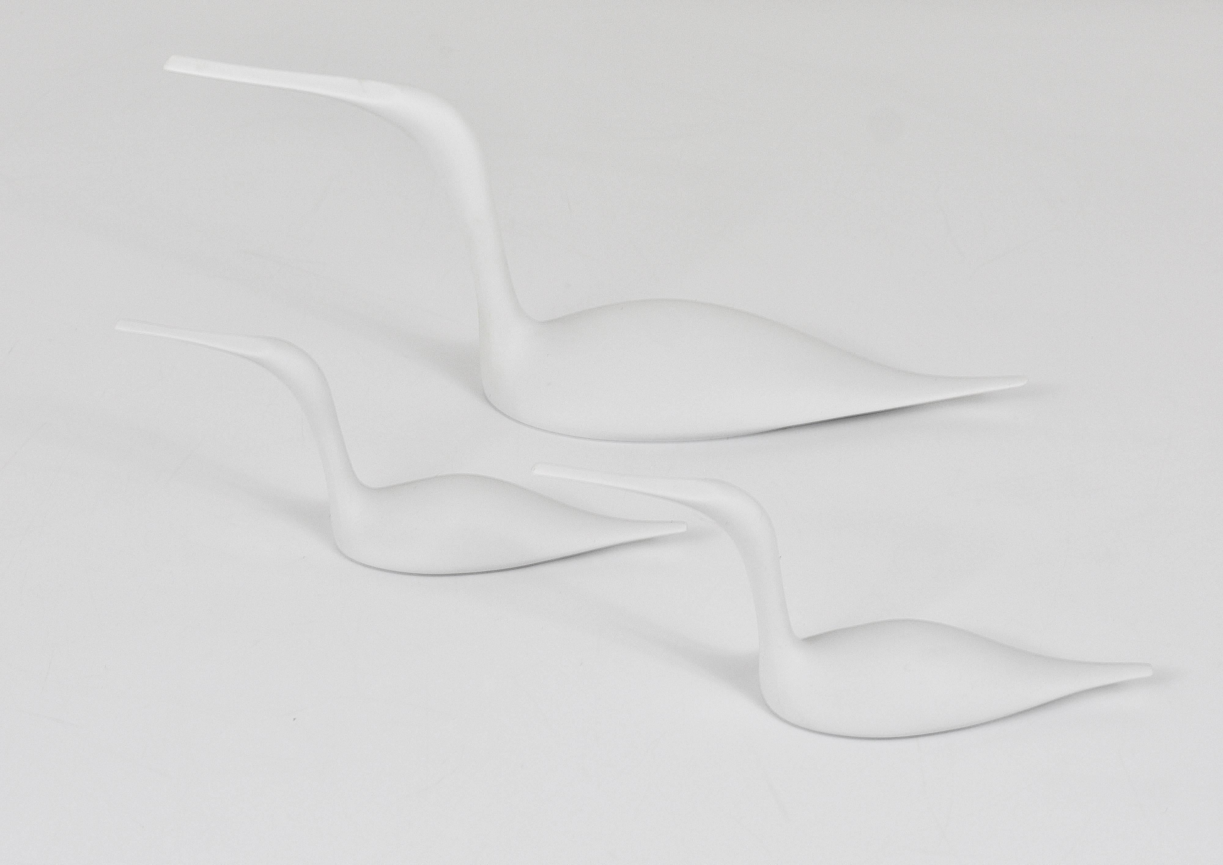 Three White Porcelain Birds by Tapio Wirkkala, for Rosenthal Studio-Linie, 1970s 2